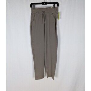 All In Motion Pants XS Women's Gray High Rise Tapered Drawstring Water Repellent